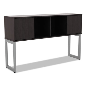 Alera® Alera Open Office Desk Series Hutch, 59w X 15d X 36.38h, Modern Walnut freeshipping - TVN Wholesale